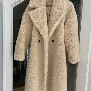 Teddy coat midi length